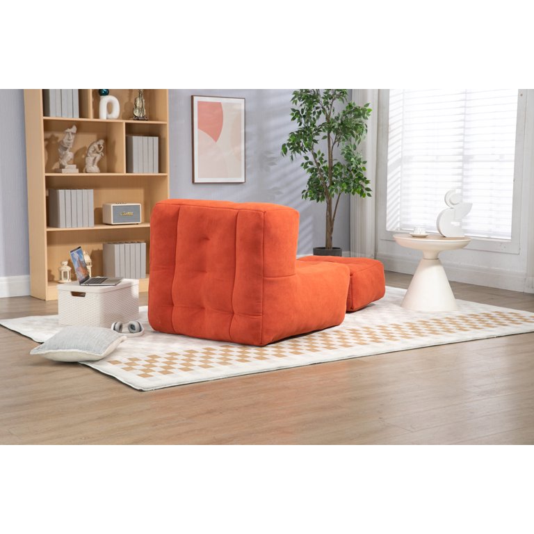 【Orange】 オットマン Amazon.co.jp: THLD ミニ スツール オレンジ オットマン 小さい