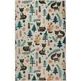 thumbnail image 5 of Mohawk Home Prismatic Raccoon Woodland Cream Contemporary Theme Kids Precision Printed Area Rug, 3'4"x5', Cream & Grey, 5 of 5