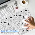 thumbnail image 4 of Long Mouse Pads for Desk,White Black Cat Planet Star Moon Pattern Desk Mats on Top Of Desks, Desk Mouse Pad Extra Large with 3mm Non-Slip Base and Stitched Edge for Gaming,Office,Work,Home 35.4"x15.7", 4 of 6