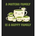 thumbnail image 2 of A Matcha Family Is A Happy Family Adult Black Crew Neck Long Sleeve Tee-Medium, 2 of 6