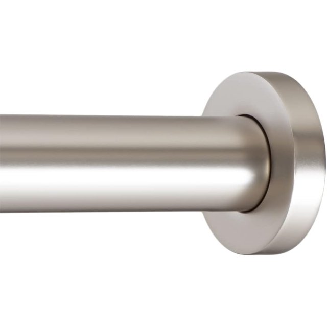 Shower Tension Curtain Rod - Adjustable Spring Tension Rod for Shower Curtains Bathroom or Windows Easy to Install No Drilling Requi Rustproof Adjustable to Warm Gold