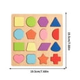 thumbnail image 2 of Wooden Puzzles - Alphabet Puzzle, Shape and Number Puzzle Toys, B, 2 of 5