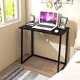 thumbnail image 4 of Costway Folding Computer Desk No Assembly Study Writing Table for Small Spaces Black, 4 of 10