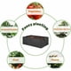 thumbnail image 5 of Maceteros elevados para verduras y flores, contenedores de tela transpirable, paquete de 5 bolsas de cultivo cuadradas con asas, 5 of 5