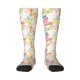 thumbnail image 1 of Fotbe Retro Colorful Butterfly Calcetas Divertidas Estampadas para Hombre y Mujer, Calcetas de Algodón hasta la Rodilla para Caminar, Correr, Enfermería y Embarazo, 1 of 6