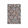 thumbnail image 1 of Abstract Hanging Pocket Organizer, Concentric Circles Hand Drawn with Dashes, Printed Polyester Storage Bag with Pockets, 14" x 20", Dark Peach Sky Blue, 1 of 2