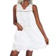 thumbnail image 3 of Vestido sin mangas de encaje calado para mujer: informal de verano, corte holgado, poliéster, disponible en varias tallas, 3 of 6