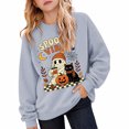 thumbnail image 4 of Venzia Women Cute Fall Sweatshirt, Retro Pumpkin Black Cat Cartoon Graphic Crewneck Casual Autumn Pullover Top, 4 of 6