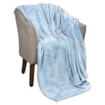 thumbnail image 6 of Superior Alaska Diamond Fleece Blanket 66" x 90", Lightweight Soft Bed Blankets, Twin Size, Light Blue, 6 of 9