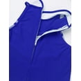 thumbnail image 5 of Yartina Kids Girls Cheerleading Uniform Outfits Sleeveless Zippered Top with Pleated Skirt Set Blue&White 12, 5 of 7