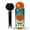 Black, variant on The Original Smiling Handle with Soap Dispensing & 3 Orange Scrub Moji Sponges - Combo