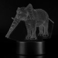 thumbnail image 4 of Lámpara de noche visual con ilusión 3D USB, luz de mesa de escritorio táctil de 7 colores (base negra + control remoto), 4 of 8