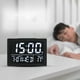 thumbnail image 4 of Xihbxyly Reloj Despertador Digital, Gran Pantalla Led, 6 Niveles de Brillo y Control de Volumen, Cargador Usb y Batería, Función de Repetición Ajustable, Ideal para Decorar El Dormitorio, Tamaño 13,4, 4 of 7