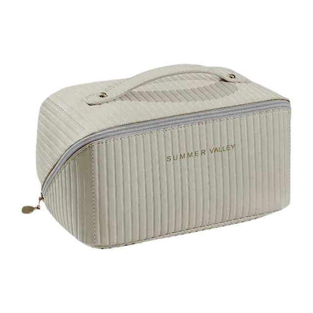 Bolsa cosmético para mujer, de maquillaje a la moda, gran capacidad para el trabajo (estilo gris uno) Sywqhk Para Estrenar