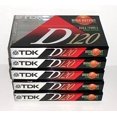 thumbnail image 1 of TDK D120 High Output Precision Rigid Construction Mechanism IEC I / Type I Normal Bias Audio Cassette Tapes - 5 Pack, 1 of 3