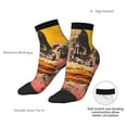 thumbnail image 6 of Pofeuu Psychedelic Band Hotdog Art Print 30cm Socks, Adult Running Hiking Socks for Youth and Adult, 6 of 7