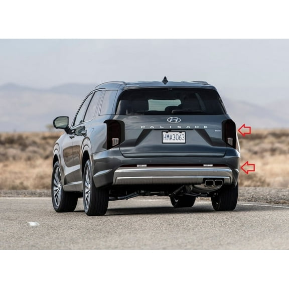For The BlingLights Brand Tinted Taillight Film Covers for 2023 2024 2025 Hyundai Palisade