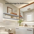 thumbnail image 4 of Juego de 3 estantes flotantes AMADA HOMEFURNISHING, color gris, 4 of 7