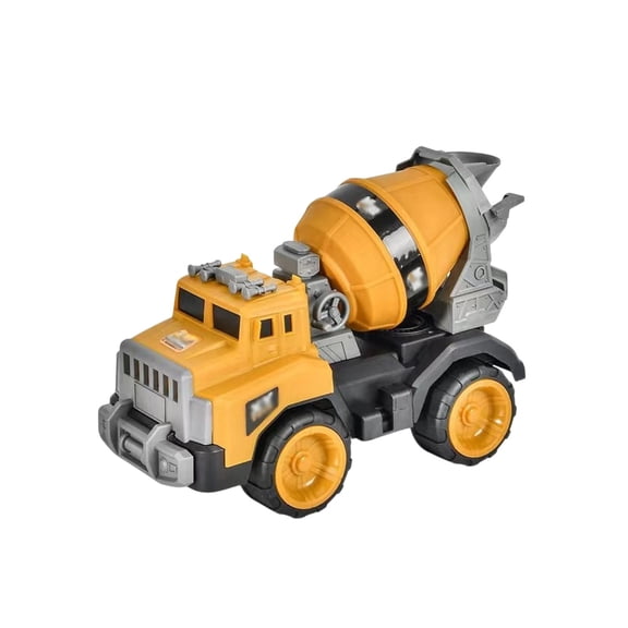Yellow Inertia Engineering Vehicle Toy For Boys Large Construction Truck Model Sand Beach Play Vehicle Push And Go Car
