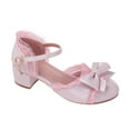 thumbnail image 4 of Otqutp Toddler Boys Shoes Summer Girls Dress Shoes Bow Tie Shoes Low Heels Flower Party Wedding High School Prom 7 to 14 Years, 4 of 9