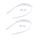 thumbnail image 3 of 2x Correas de repuesto para gafas de natación, accesorios prácticos y portátiles, bandas para nadar Blanco, 3 of 9