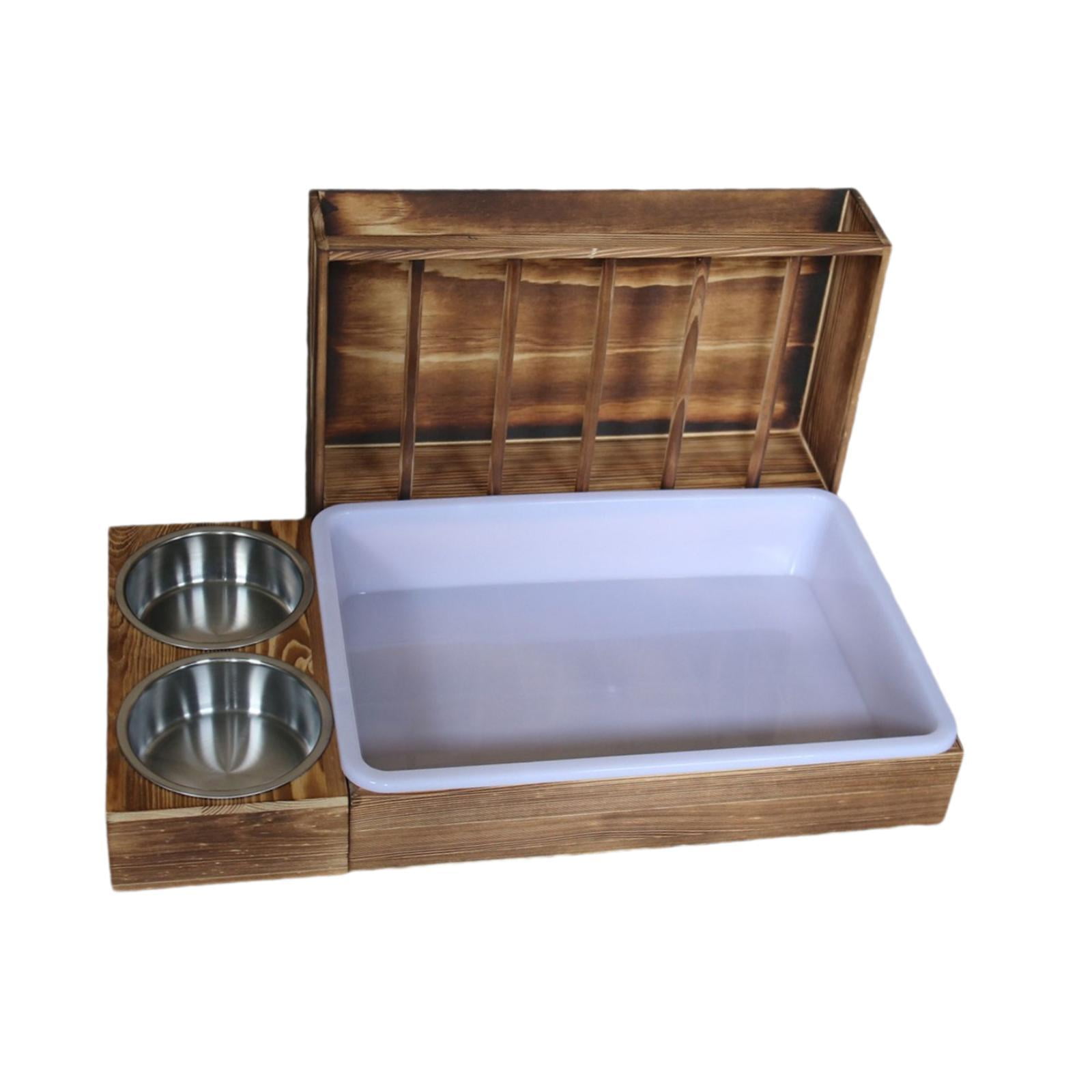 Serenable Bunny Hay Manger Guinea Pig Bunnies 3 in 1 Hay Feeder with