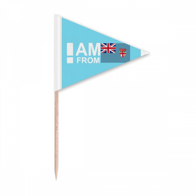 Je Viens de Niue Art Déco Mode Cure-Dent Triangle Toppers de Cupcake Drapeau