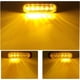 thumbnail image 4 of luces estroboscópicas de emergencia ultradelgadas de 6 LED, 12-24 V, ámbar, intermitentes de advertencia universales para coche, vehículo y camión., 4 of 5