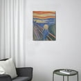 thumbnail image 3 of Edvard Munch Canvas Wall Art - The Scream Pastel Classic Artwork Picture Print with Framed Famous Oil Painting Hang for Home Office Bedroom Living Room Wall Decor-12" X16", 3 of 7