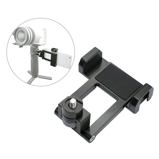 Amdohai Gimbal Stabilizer Phone Holder Smartphone Clip Clamp Bracket 1/4 Inch Screw with Cold Shoe Mount Compatible with Crane M2/Weebill Lab/Weebill S/ Crane Lab Stabilizer