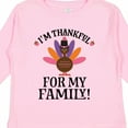 thumbnail image 4 of Inktastic Thanksgiving Girl Turkey Thankful for Family Girls Long Sleeve Toddler T-Shirt, 4 of 5