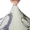 thumbnail image 6 of Printed Dining Room Chair Covers Set of 4, Stretch Kitchen Chair Covers Washable Parsons Chair Slipcover Removable Dining Chair Protectors for Hotel,Ceremony(Floral Pattern4), 6 of 6