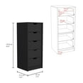 thumbnail image 2 of Newboti Furniture Raymer 2 Piece Bedroom Set, Nightstand & Dresser, Black 42727, 2 of 5