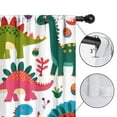 thumbnail image 4 of Blackout Kids Curtains,Cute Dinosaur Pattern Childrens Insulated Curtains Set Of 2,Bedroom Essentials,Toddler Room Decor 52x84in(132x213cm), 4 of 4