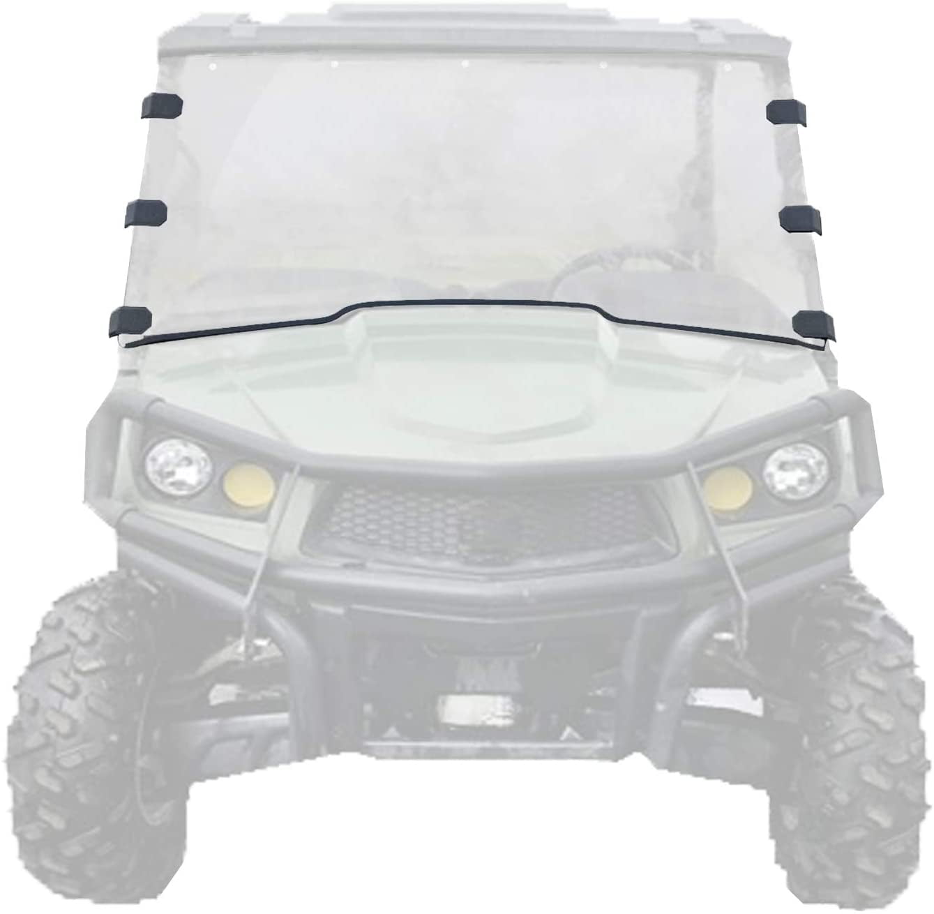 iFJF Clear Front Full Windshield Compatible with John Deere Gator XUV