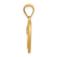 thumbnail image 2 of Finest Gold 14K Two-Tone Heart Letter M Initial Pendant, 2 of 6