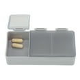 thumbnail image 2 of Unique Bargains 1 Pc Pill Case 3 Grid Design Pill Box Gray, 2 of 6