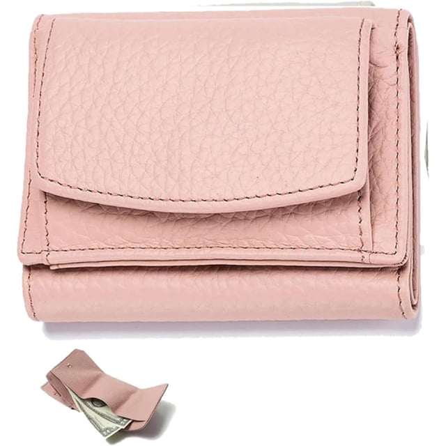 Monedero compacto Xinyu billetera pequeña unisex tres pliegues con ranura para efectivo
