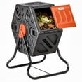 thumbnail image 1 of Outsunny 17 Gallon Composter, Compost Bin with Steel Legs, Orange, 1 of 10