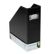 Hom Organization Magazine Holder - Black Faux Leather