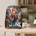 thumbnail image 5 of Sikiie Vibrant Bouquet Waterfall Clear Backpack, Transparent Bookbag for School for Women Men, Capacity Clear Bag for College, Travel, 5 of 7