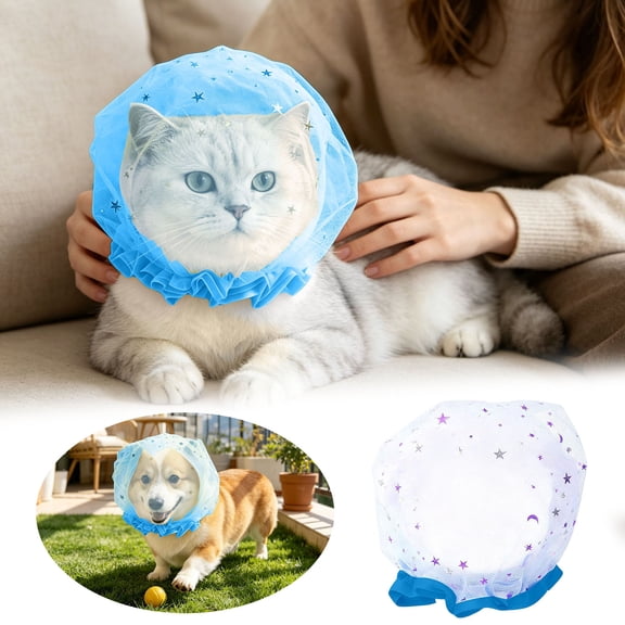 4PCS Pet Anti-Scavenging Muzzle - Breathable Mesh Safety Mask for Dogs and Cats, Lightweight Training Tool to Prevent Eating Foreign Objects Outdoors