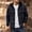 Navy, variant on LYSMORA Mens Drawstring Hooded Long Sleeve Plaid Flannel Shacket Dual Chest Patch Pockets Ribbed Cuffs Button Front Casual Street Outer Jacket Top