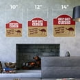 thumbnail image 2 of Keep Gate Closed Emu 10” x 10” Sign | Indoor/Outdoor Plastic | SignMission Designer Warning Animal Emu Farm Novelty Gift Funny Joke Gag Road Garage, 2 of 4