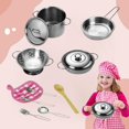 thumbnail image 2 of Christmas Gift 12pcs Cooking Kids Pots And Pans Playset Pretend Play Toy Cookware Stainless Steel Play Pots Development Play House Mini Pretend Play Kitchen Set Kids, 2 of 8
