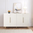 thumbnail image 2 of White Modern 4-Door Buffet Cabinet with Storage, Versatile Sideboard for Living Room, Hallway & Kitchen, 2 of 7