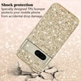 thumbnail image 5 of Compatible with Google Pixel 7 Case Glitter Bling Google Pixel 7 Phone Case for Women Cute Bumper Shockproof Protective Cases (Gold), 5 of 14