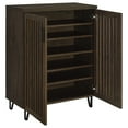 thumbnail image 3 of Brixton 2-door Entryway Shoe Storage Cabinets Smoked Oak, 3 of 11
