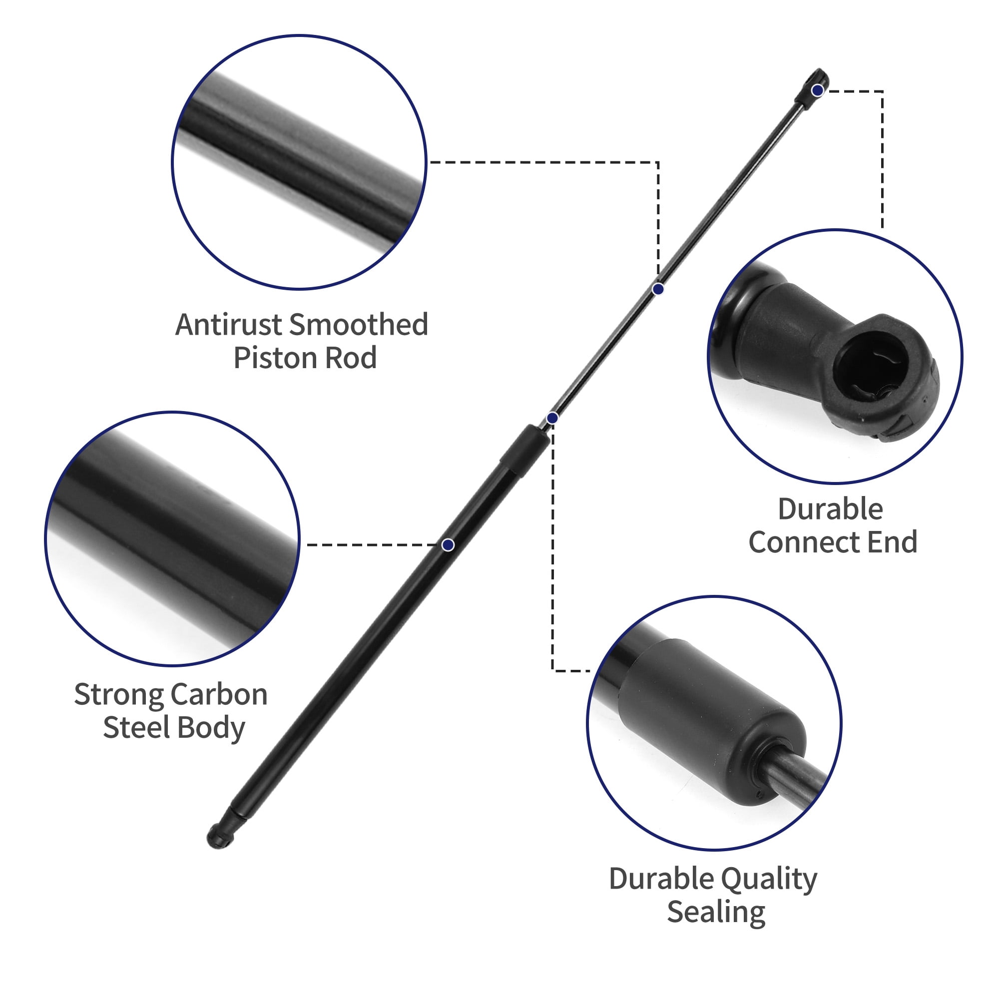 Unique Bargains 2Pcs Rear Hatch Lift Support Struts for Nissan JUKE (F15) Hatchback 2010