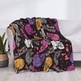 thumbnail image 4 of Throw Blanket for Couch, halloween skeleton Super Soft Fuzzy Comfy Warm Throw Blanket, Cuteness Lightweight Cozy Plush Flannel Blanket & Throws for Sofa and Bed All Season, 4 of 5